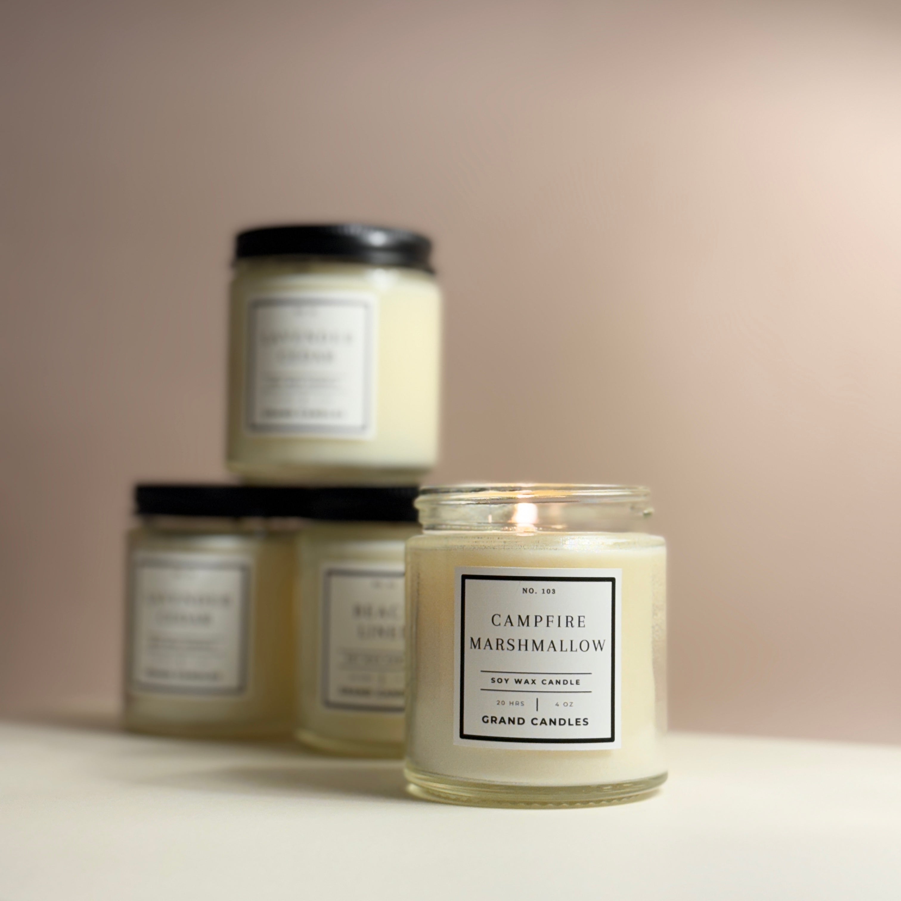 Campfire Marshmallow Candle