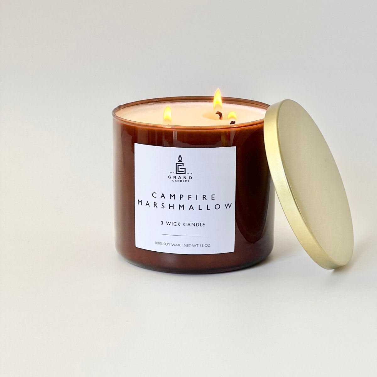 Campfire Marshmallow Candle